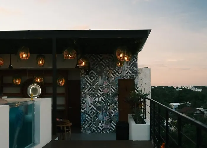 Downtown Penthouse With Private Pool, Rooftop Pool And Gym, Short Distance From Beaches, Restaurants & Nightlife Apartamento Tulum