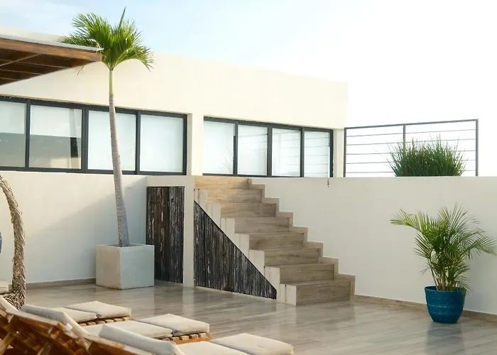 Downtown Penthouse With Private Pool, Rooftop Pool And Gym, Short Distance From Beaches, Restaurants & Nightlife Apartamento Tulum